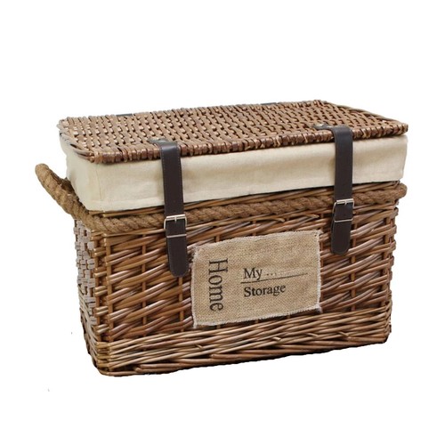 Rattan truhe korb mit - mit, deckel