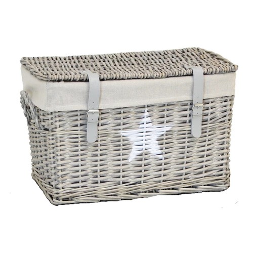 Rattan truhe korb mit deckel - truhe,