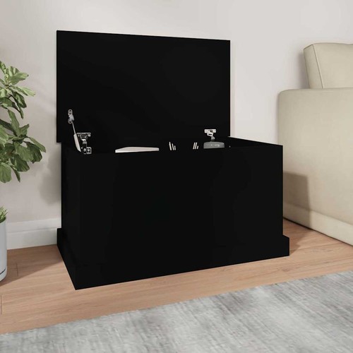 Vidaxl truhe schwarz 70x40x38 - schwarz,