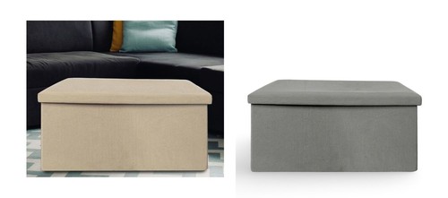 Sitztruhe aus cordstoff - 4x,
