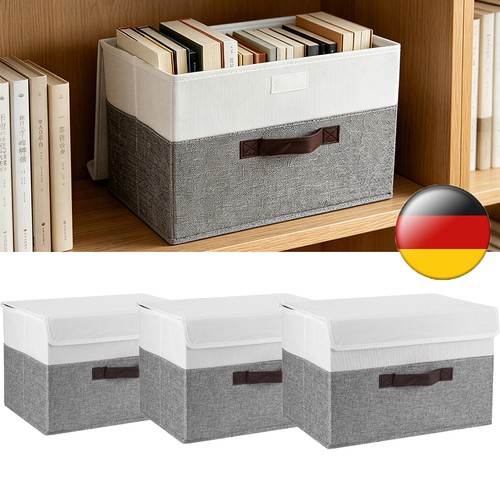 Faltbare stoffbox 3er set - stoffbox,
