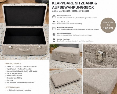 Klappbare sitzbank - klappbare,
